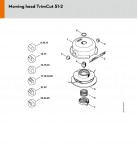 Stihl Mowing head TrimCut 51-2 Spare Parts